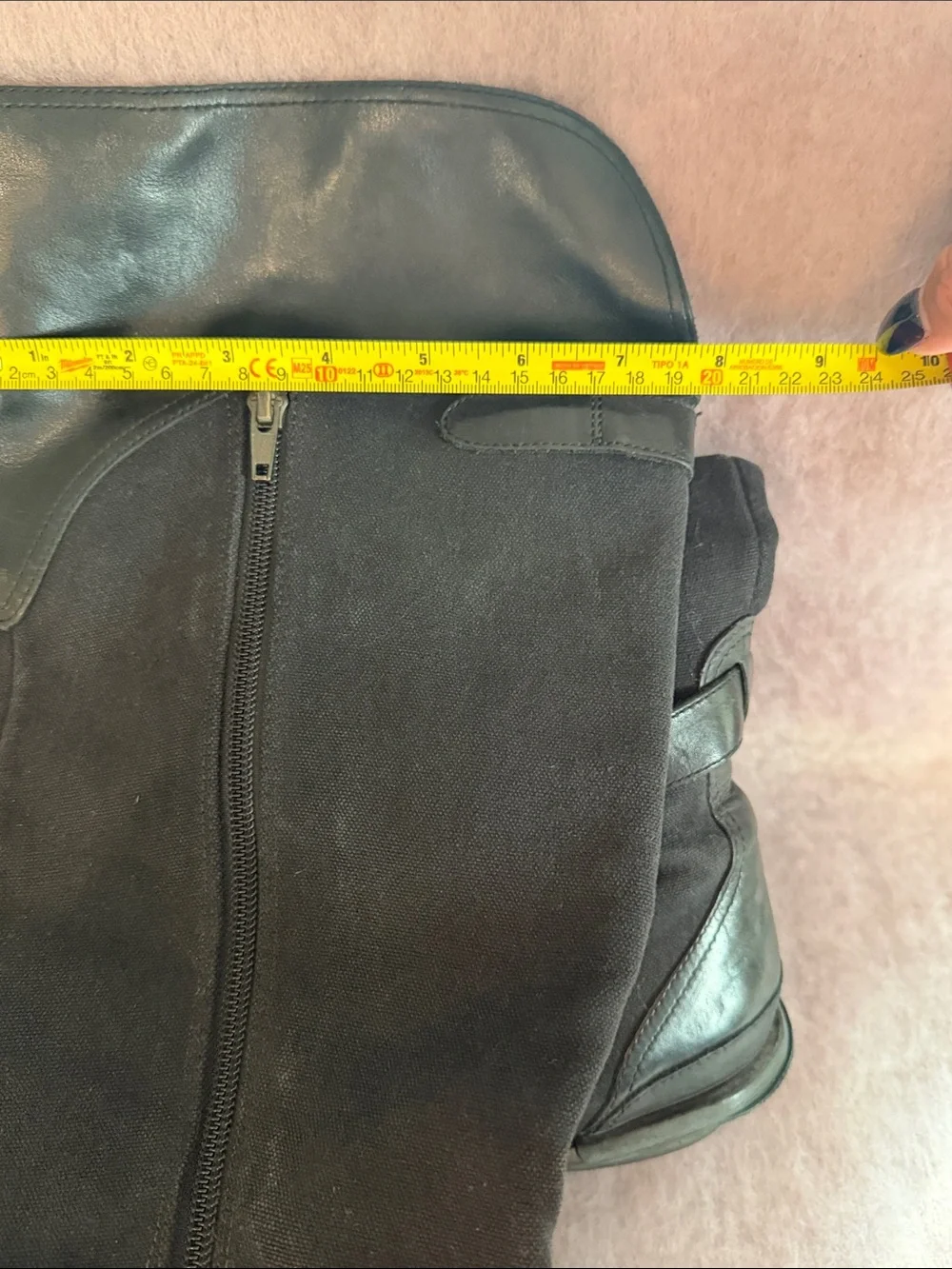 Patagonia Black Over-the-Knee Buckle Riding Boots